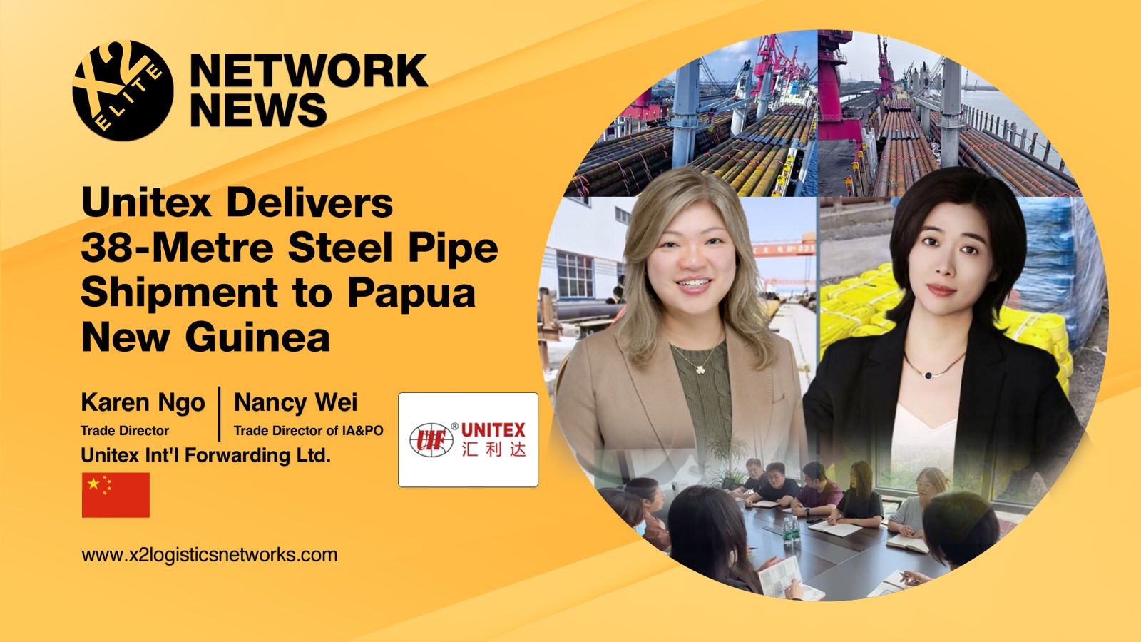 Unitex Delivers 38-Metre Steel Pipe Shipment to Papua New Guinea